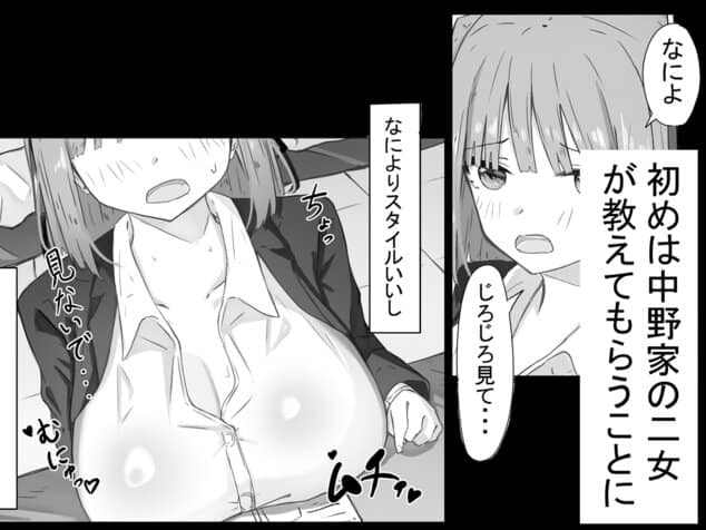 中野家が大学生家庭教師に寝取られ調教される話。二乃編の【無料エロ同人】サンプル - No.2
